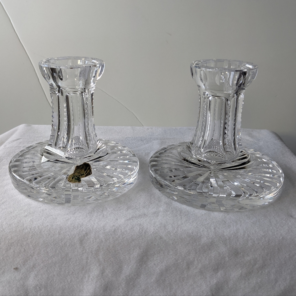 Waterford Crystal Ireland Candlestick Holders - 2